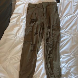 Forever 21 ripped joggers